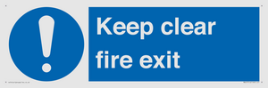 MA457: Keep Clear Fire Exit