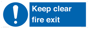 MA457: Keep Clear Fire Exit