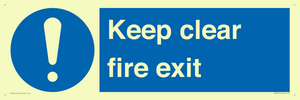 MA457: Keep Clear Fire Exit