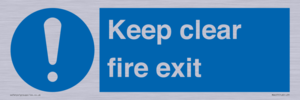 MA457: Keep Clear Fire Exit