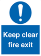 MA457: Keep Clear Fire Exit