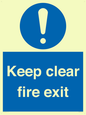 MA457: Keep Clear Fire Exit