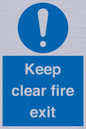 MA457: Keep Clear Fire Exit