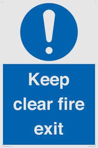 MA457: Keep Clear Fire Exit