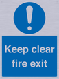 MA457: Keep Clear Fire Exit