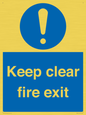MA457: Keep Clear Fire Exit