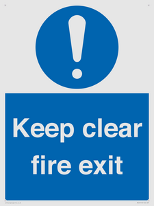 MA457: Keep Clear Fire Exit