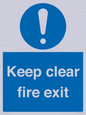 MA457: Keep Clear Fire Exit