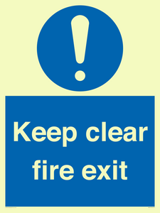 MA457: Keep Clear Fire Exit