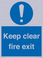 MA457: Keep Clear Fire Exit