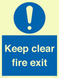 MA457: Keep Clear Fire Exit