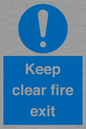 MA457: Keep Clear Fire Exit