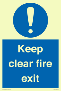 MA457: Keep Clear Fire Exit