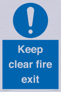 MA457: Keep Clear Fire Exit