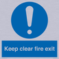 MA457: Keep Clear Fire Exit