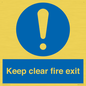 MA457: Keep Clear Fire Exit