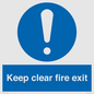 MA457: Keep Clear Fire Exit
