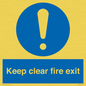 MA457: Keep Clear Fire Exit