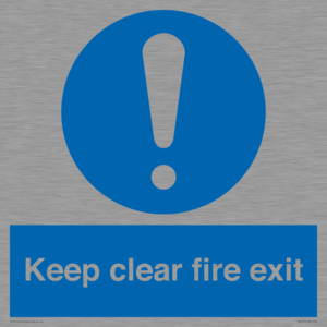 MA457: Keep Clear Fire Exit