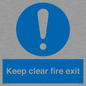 MA457: Keep Clear Fire Exit