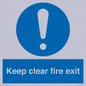 MA457: Keep Clear Fire Exit