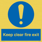 MA457: Keep Clear Fire Exit
