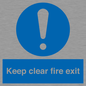 MA457: Keep Clear Fire Exit