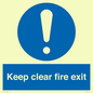 MA457: Keep Clear Fire Exit