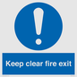 MA457: Keep Clear Fire Exit
