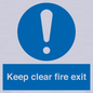 MA457: Keep Clear Fire Exit