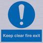 MA457: Keep Clear Fire Exit