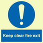 MA457: Keep Clear Fire Exit