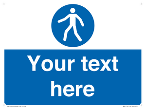 MA5174: Custom Pedestrian Only Sign