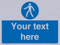 MA5174: Custom Pedestrian Only Sign