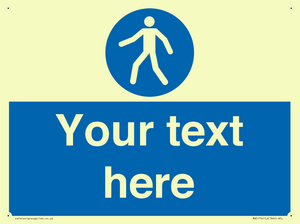 MA5174: Custom Pedestrian Only Sign