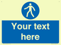 MA5174: Custom Pedestrian Only Sign