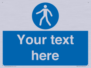 MA5174: Custom Pedestrian Only Sign