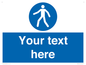 MA5174: Custom Pedestrian Only Sign