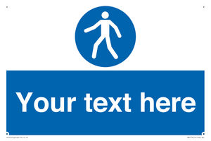MA5174: Custom Pedestrian Only Sign