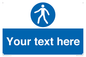 MA5174: Custom Pedestrian Only Sign