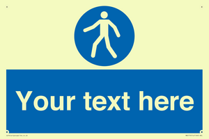 MA5174: Custom Pedestrian Only Sign