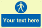 MA5174: Custom Pedestrian Only Sign
