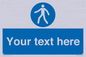 MA5174: Custom Pedestrian Only Sign