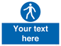 MA5174: Custom Pedestrian Only Sign