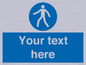 MA5174: Custom Pedestrian Only Sign