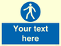 MA5174: Custom Pedestrian Only Sign