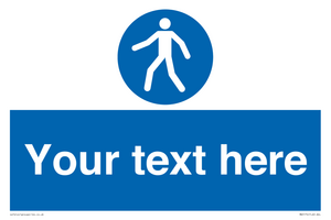 MA5174: Custom Pedestrian Only Sign