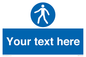 MA5174: Custom Pedestrian Only Sign