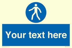 MA5174: Custom Pedestrian Only Sign