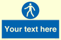MA5174: Custom Pedestrian Only Sign